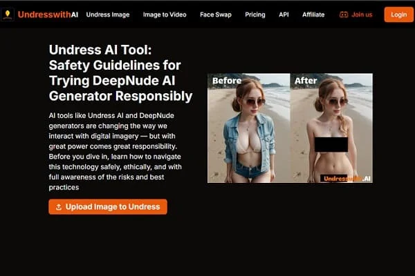 Undresswith.ai AI deepfake platform with advanced features